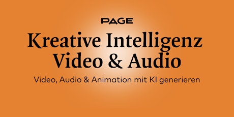 Immagine principale di PAGE Webinar »Kreative Intelligenz Video & Audio« 