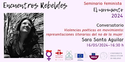 Imagem principal do evento Violencias poéticas en movimiento con Sara Santa Aguilar