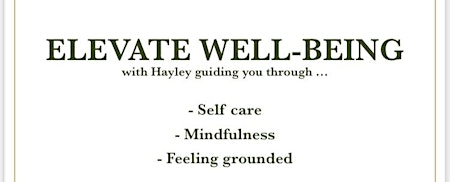 Imagem principal do evento Elevate Well-being with Hayley