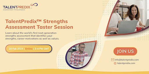 Image principale de TalentPredix Strengths Discovery Taster Session