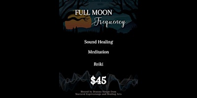 Imagem principal do evento Full Moon Frequency: Meditation, Reiki and Sound Healing