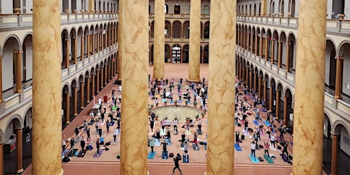 Imagem principal do evento Yoga + Crystal Bowl Sound Bath at National Building Museum