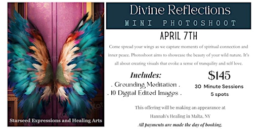 Image principale de Divine Reflections Angel Wings Mini Photo Shoot