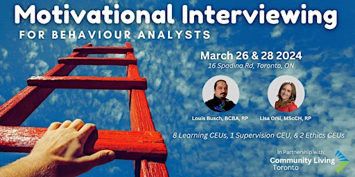 Motivational Interviewing for Behaviour Analysts primary image