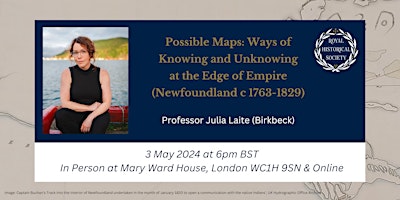 Imagen principal de Possible Maps: Lecture with Professor Julia Laite, In Person