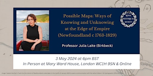 Hauptbild für Possible Maps: Lecture with Professor Julia Laite, In Person