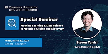 Imagem principal do evento Special Seminar: Steven Torrisi, Toyota Research Institute