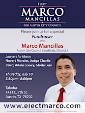 Marco Mancillas for City Council primary image