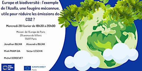 Europe et biodiversité : Azolla, utile pour réduire les émissions de CO2 ?