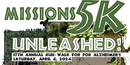 Immagine principale di 17th Annual Missions 5K Run | Walk for Alzheimer's 