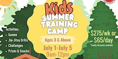 Gracie Barra Saddle Rock - Kids Summer Training Camp July 1st-5th primary image