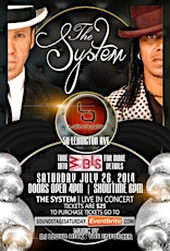 Sound Stage Saturday Featuring  R&B Sensation, THE SYSTEM primary image