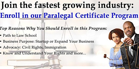 Imagem principal de Paralegal Certificate Program Orientation