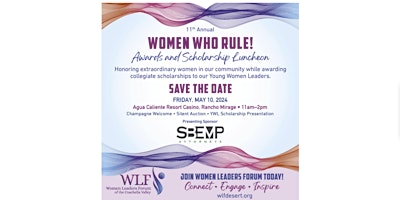 Sponsorship of 11th Annual Women Who Rule! Awards and Scholarship Luncheon primary image