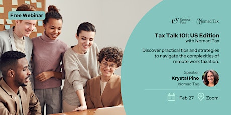 Tax Talk 101: US Edition with Nomad Tax primary image