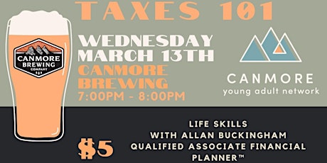 Canadian Taxes 101: Sip and File with CYAN at Canmore Brewing primary image