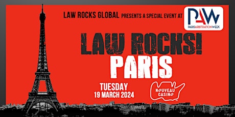 Image principale de Law Rocks! Paris at Paris Arbitration Week