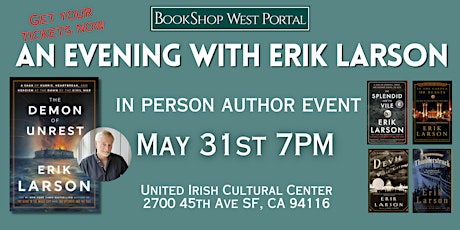 Meet Erik Larson: An Evening with the Bestselling Nonfiction Author