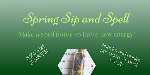 Spring Sip and Spell primary image