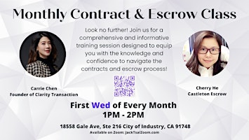 Imagen principal de Monthly Contract & Escrow Class