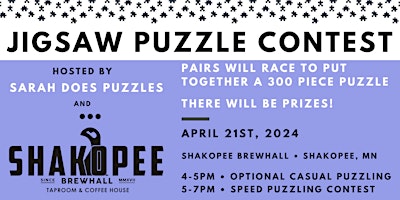 Primaire afbeelding van Shakopee BrewHall Jigsaw Puzzle Contest