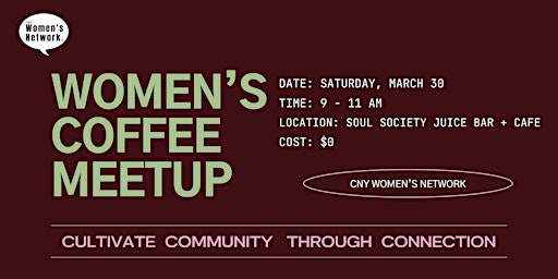 Image principale de Women in Biz Coffee Meetup: March 2024