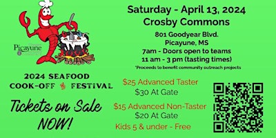 2024 Picayune Chamber Seafood Cook Off & Festival primary image