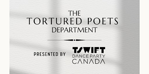 TSwift Dance Party: The Tortured Poets Department - Red Deer, May 3 primary image