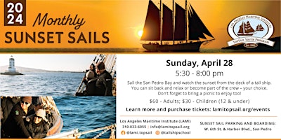 Imagem principal do evento April 2024 Sunset Sail