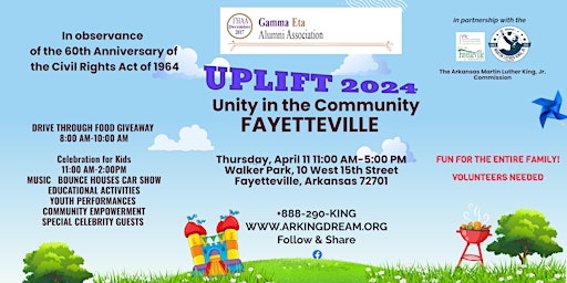 Free Event!  2024 UPLIFT 2024 Unity in the Community Fayetteville primary image