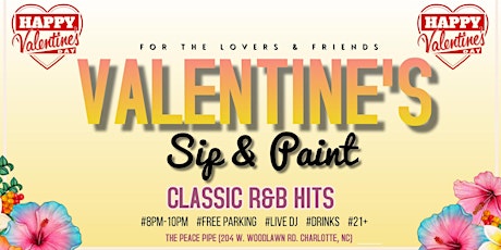 Imagen principal de Valentines Day: Paint & Sip (R&B Edition)