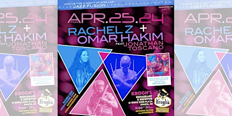 Rachel Z + Omar Hakim feat. Jonathan Toscano at Krogh's!