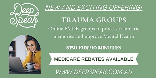 Immagine principale di Online EMDR Therapy Groups to process Psychological Trauma 