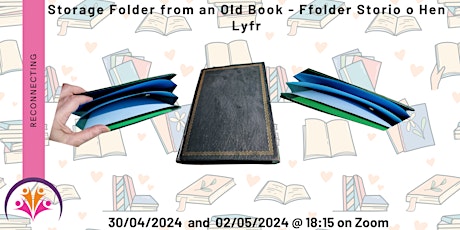 Storage Folder from an Old Book - Ffolder Storio o Hen Lyfr