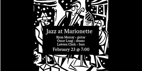 Primaire afbeelding van Jazz at Marionette Lounge - Ryan Murray Trio