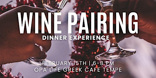 Wine Pairing Dining Experience For TWO! primary image