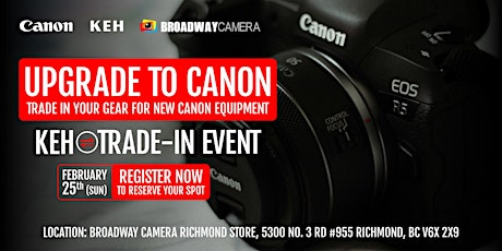 Upgrade to Canon: KEH Trade-In Event primary image