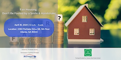 Imagen principal de Fair Housing:  Don’t Be Fooled by a Smile & Handshake