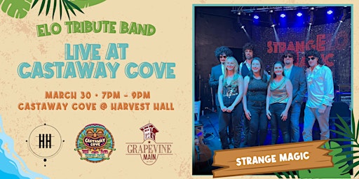 Imagem principal do evento Strange Magic | Electric Lights Orchestra Tribute  LIVE at Castaway Cove!