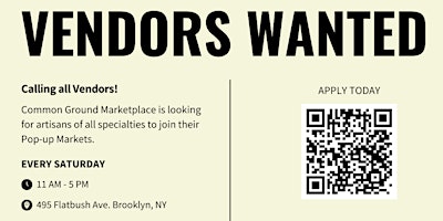 Imagen principal de Common Ground Marketplace: Call for Vendors!