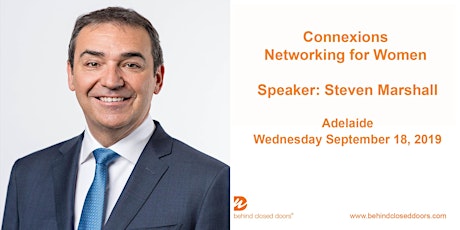 Adelaide Connexions with Steven Marshall - Networking event for women primary image
