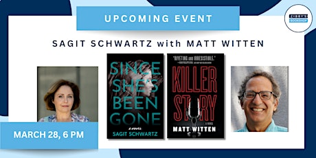 Author event! Sagit Schwartz with Matt Witten