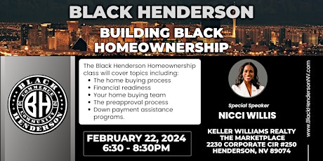 Black Henderson Home Ownership Class primary image