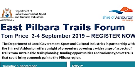 East Pilbara Trails Forum 3rd & 4th September primary image