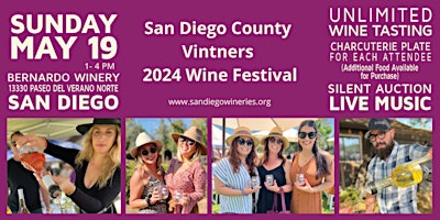 Image principale de 2024 San Diego County Vintners Wine Festival