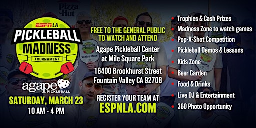 ESPN LA Pickleball Madness! primary image