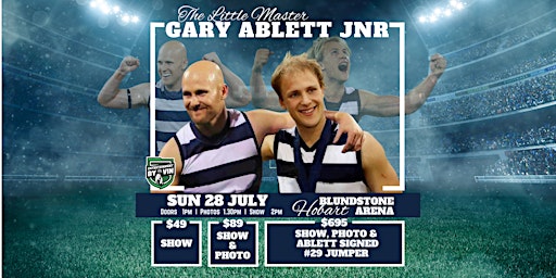 'The Little Master' Gary Ablett Jnr LIVE at Blundstone Arena! primary image