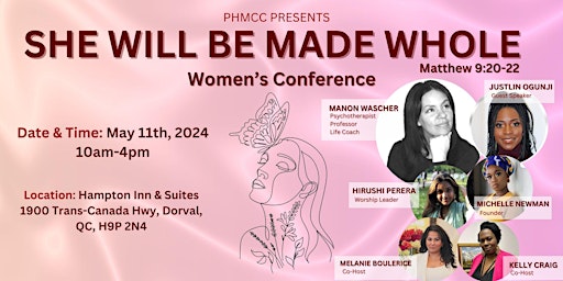 Image principale de She Will Be Made Whole 2024: Women's Conference