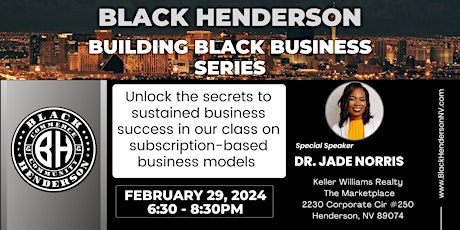 Black Henderson Entrepreneurship Class Part 2 primary image
