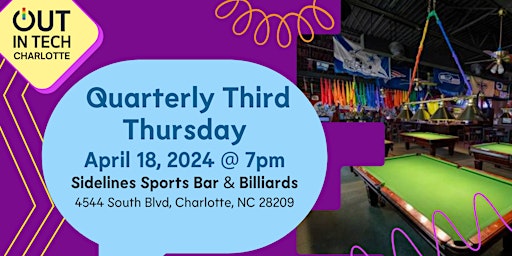 Imagen principal de Out in Tech Charlotte | Quarterly Third Thursday